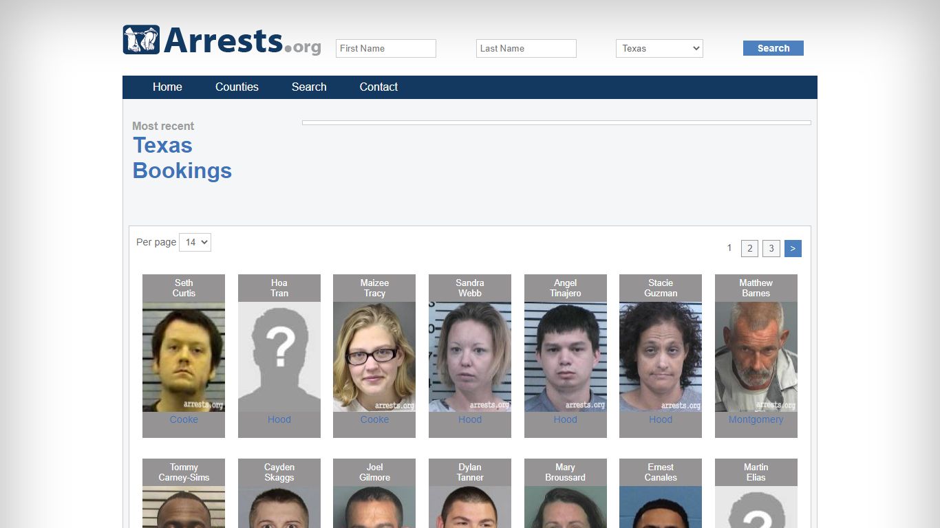 Texas Arrests and Inmate Search